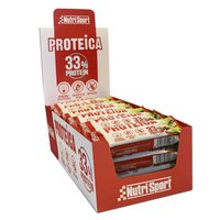 Nutrisport 33% Protein 44gr Protein Bars Box Yogurt&Apple Pie 24 Units
