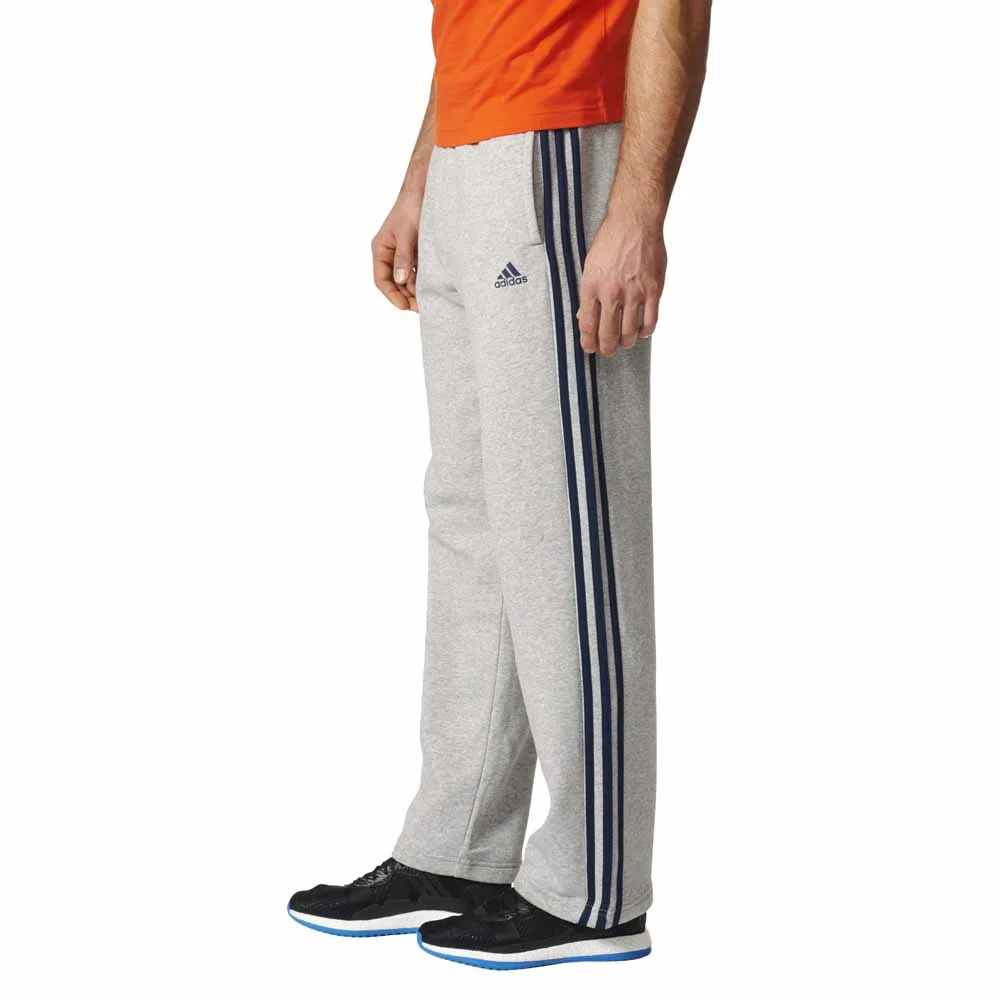 adidas men's essentials 3 stripe regular fit fleece pants