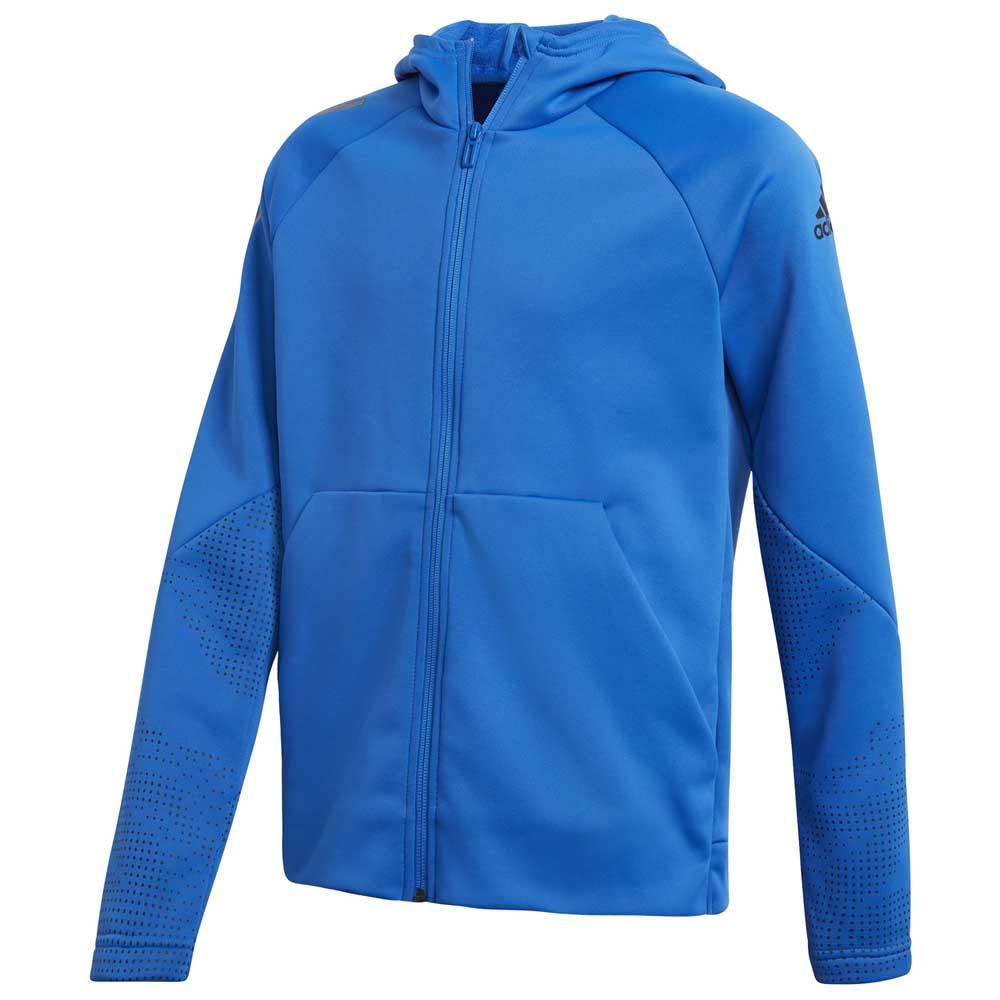 adidas climawarm hoodie blue