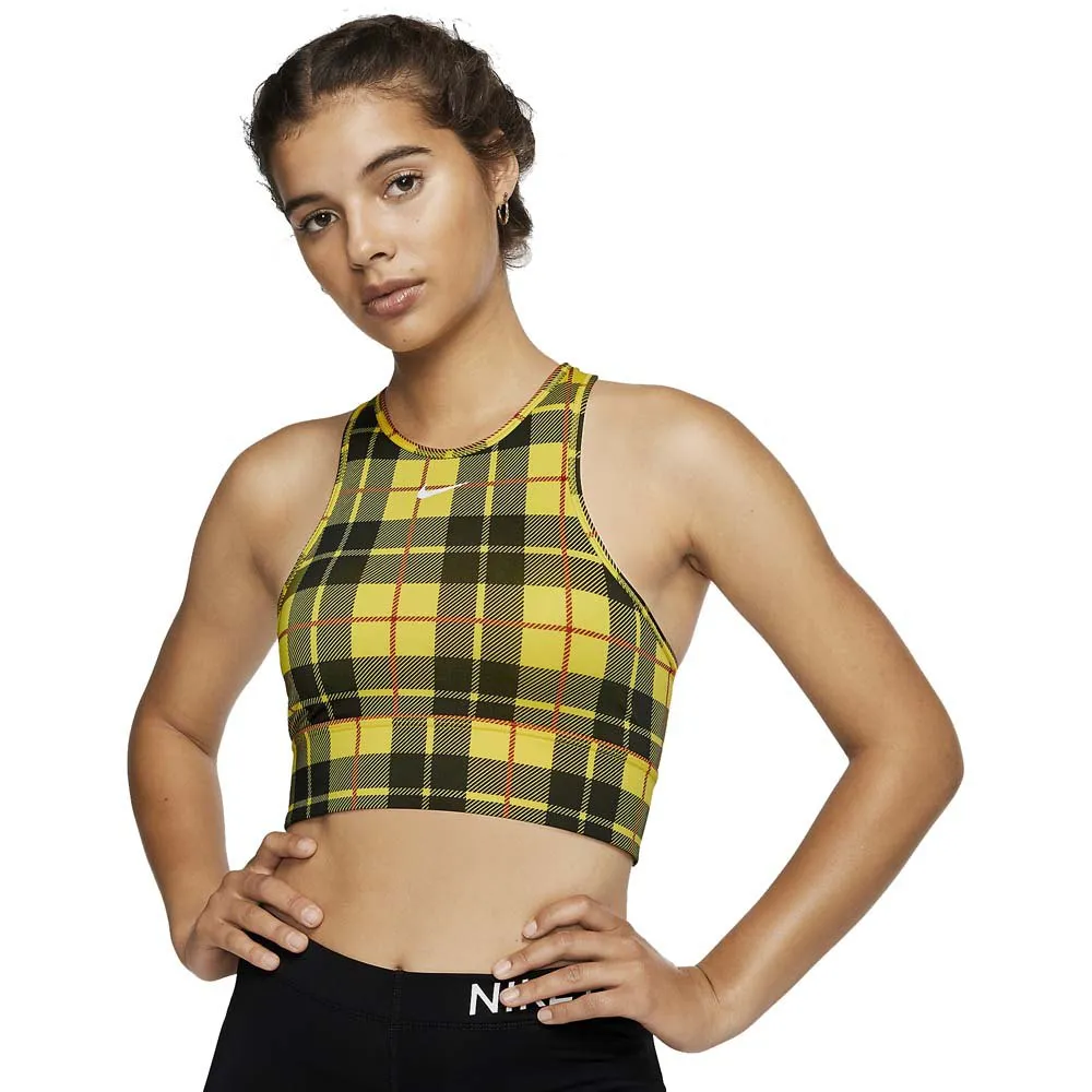 nike plaid crop top