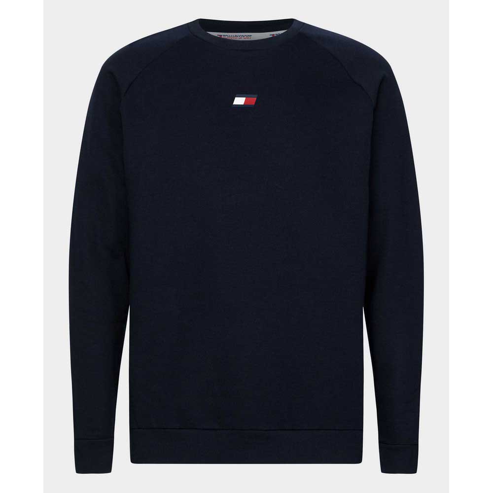 Tommy hilfiger Fleece Crew Neck Blue buy and offers on Traininn