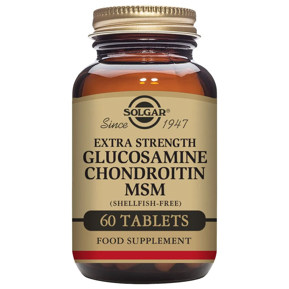 Solgar Glucosamine Chondroitin MSM 60 Units Brown, Traininn