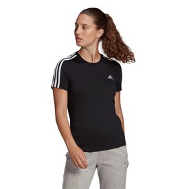 adidas Essentials Slim 3 Kurzarm-T-Shirt mit Streifen