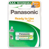 Panasonic 1x2 NiMH Micro AAA 750mAh DECT Ready To Use Batteries