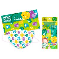 Kids licensing Dino Amigos 5 Units+Case Face Mask