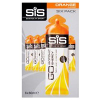 SIS Go Isotonic 60ml 6 Units Orange Energy Gels Box