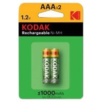 Kodak Rechargeable AAA 1000mAh NiMH 2 Units Batteries