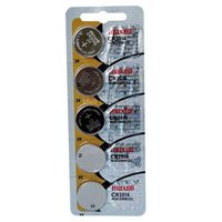 Maxell Batteria A Bottone Al Litio Batterie Cr2016 3V Pack 5