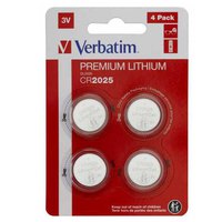 Verbatim 49532 CR 2025 Lithium Batteries 4 Units