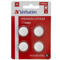 Verbatim 49533 CR 2032 Lithium Batteries 4 Units