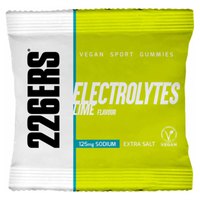 226ERS Vegan Sport Gummies 30g 42 Unités Électrolyte Lime Gommes Energétiques Boîte