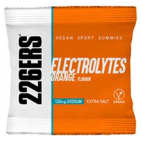 226ERS Vegan Sport Gummies 30g 12 Unités Électrolyte Orange Gommes Energétiques Boîte
