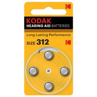 Kodak P312 Alkaline Hearing Aid Batteries 4 Units