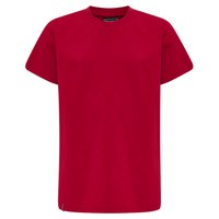 hummel-kortarmad-t-shirt-red-basic