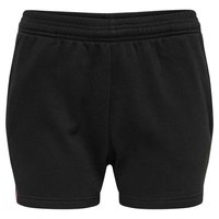hummel-red-basic-shorts