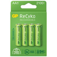 Gp batteries Bateries Recarregables AA ReCyko LR06 2100mAh 4 Unitats