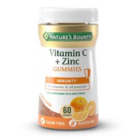 Natures bounty Vitamine C + Zinc 60 Snoepjes