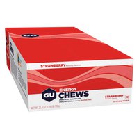 GU Energy Chews Strawberry 12 能量咀嚼片 12 单位