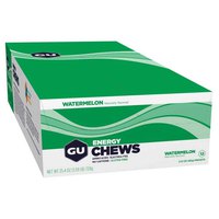 GU Energy Chews Watermelon 12 能量咀嚼片 12 单位