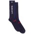 Lacoste Sport Contrast Stripes And Lettering Socks