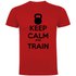 Kruskis Camiseta de manga corta Keep Calm And Train
