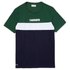 Lacoste Sport Colourblock Cotton Blend Kurzarm T-Shirt