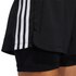 adidas Pacer 3 Stripes Woven 2 In 1 Shorts