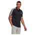 adidas Aeroready Essentials Piqué Embroidered Small Logo 3-Stripes Short Sleeve Polo Shirt