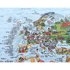 Awesome maps Surftrip Map Towel Best Surf Beaches Of The World Original Colored Edition